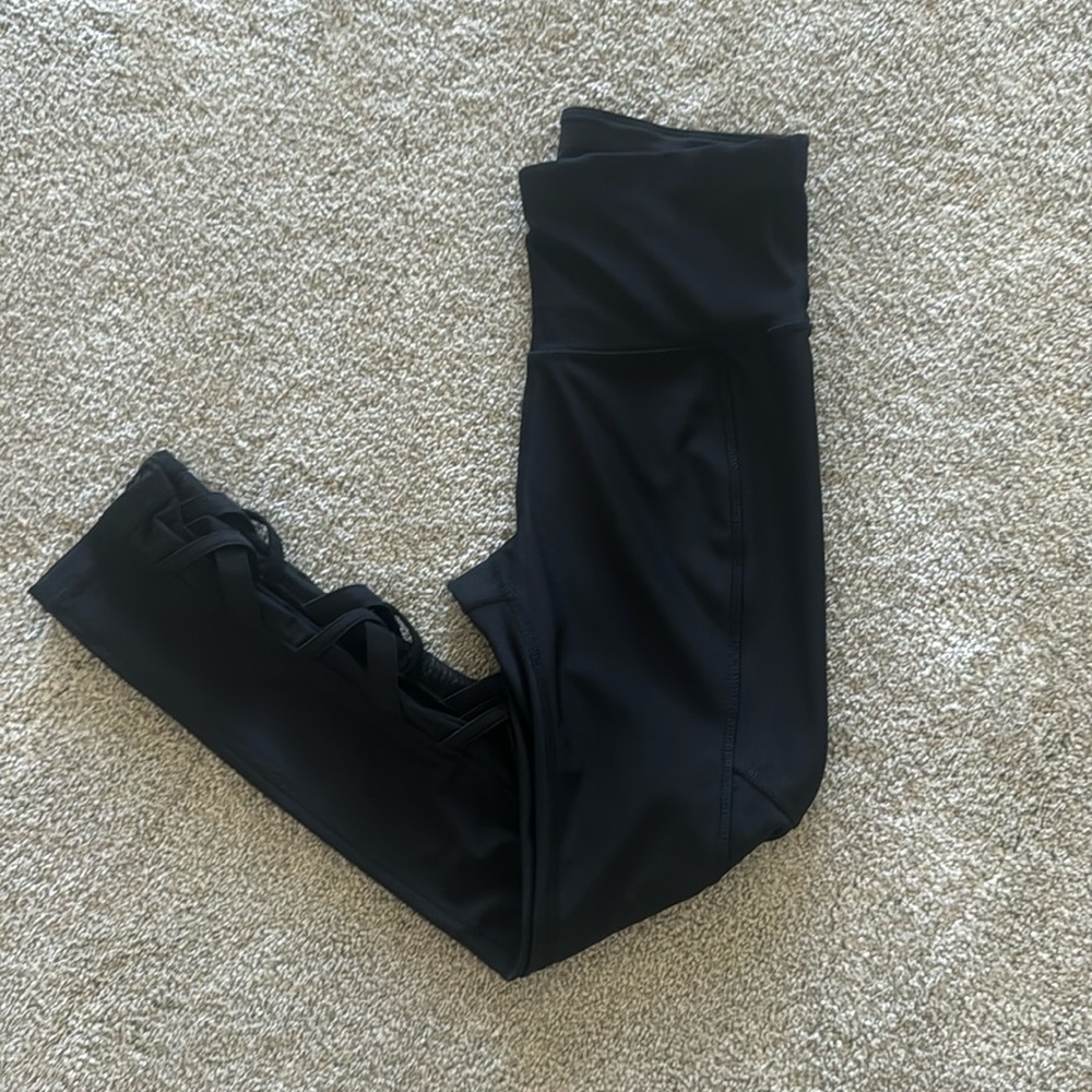 Xersion Black Criss Cross Athletic Legging